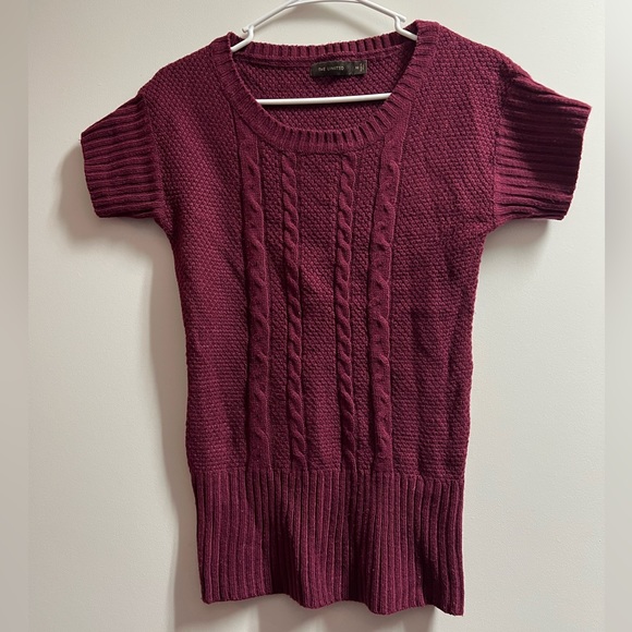 The Limited Fuchsia Short Sleeve Dolman Style Sweater Size XS - Picture 1 of 3